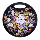 Доска разделочная круглая «Цветы 5»