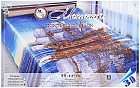 Стеганое покрывало из искусственного шелка «Парус» 3D (евро, размер 200х220)