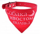 Ошейник с косынкой «Собака хвостом виляка» (2,5 х 52 см)