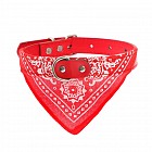 Ошейник с косынкой (42 х 2 см), красный