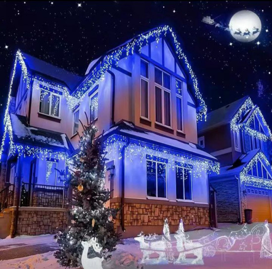 Гирлянда электрическая уличная «Бахрома»