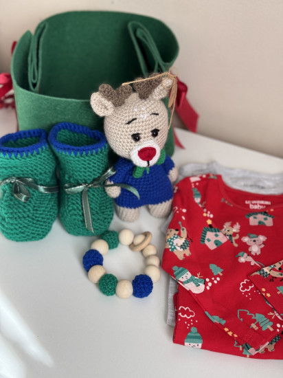 Новогодний набор для новорожденного «Олененок»