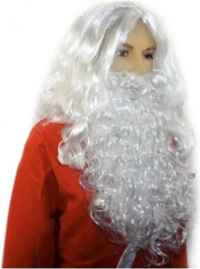 Парик и борода Деда Мороза