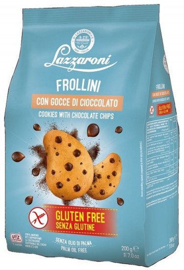 Печенье безглютеновое с какао и шоколадной крошкой «Frollini»