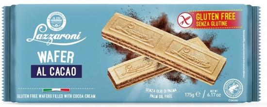 Вафли безглютеновые с какао «Wafer al Cacao»