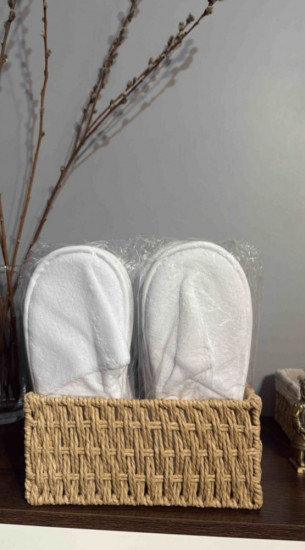 Тапочки махровые педикюрные