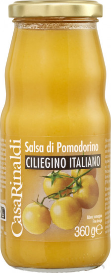 Соус сальса из желтых помидоров черри