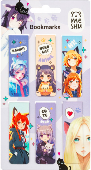 Набор закладок для книг магнитных «Neko»