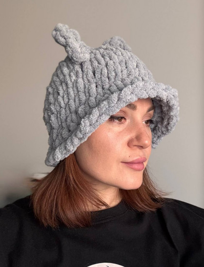 Панама женская плюшевая