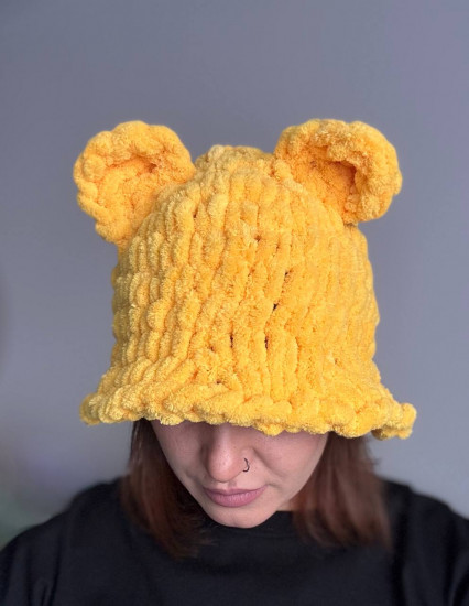 Панама женская плюшевая