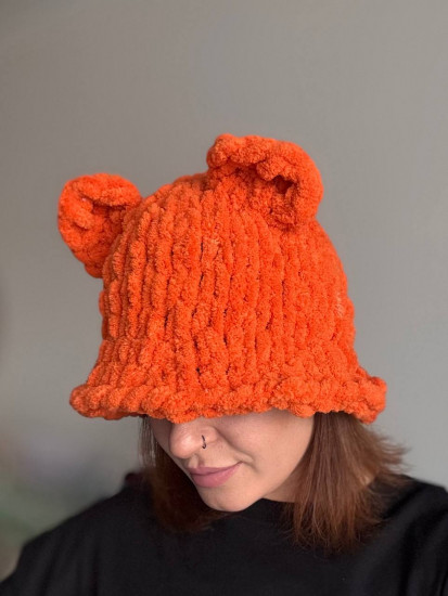 Панама женская плюшевая