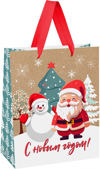 Пакет подарочный «Happy Santa»