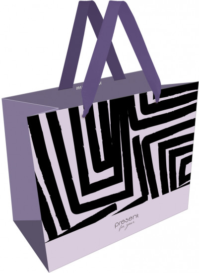 Пакет подарочный «Black stripes»