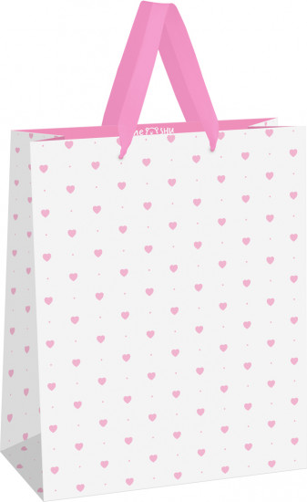 Пакет подарочный «Hearts pattern»