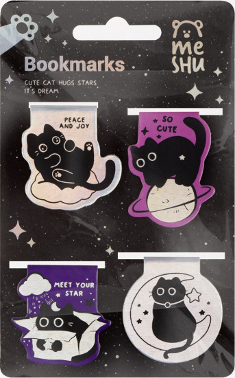 Набор закладок для книг магнитных «Meow Space»