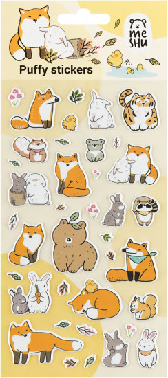 Наклейки объемные «Forest animals»