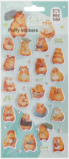Наклейки объемные с блестками «Be Capy»