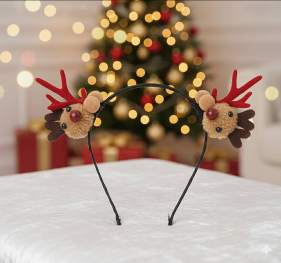Новогодний ободок с милыми оленятами