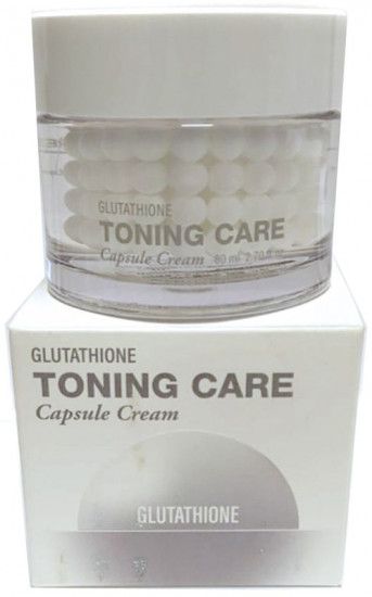 Крем для лица капсульный осветляющий с глутатионом «Glutatione Toning Care Capsule Cream»