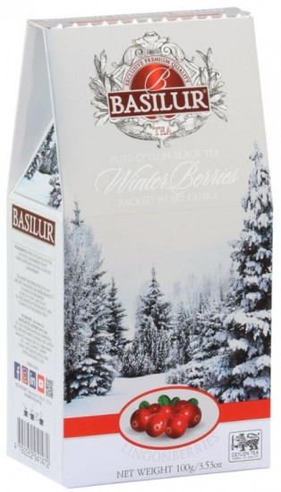 Чай черный листовой в коробке «Зимние ягоды»