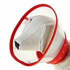 Ветеринарный воротник на клепках с мягким горлом (обхват шеи 17/18,5/24 см), цвета в ассортименте