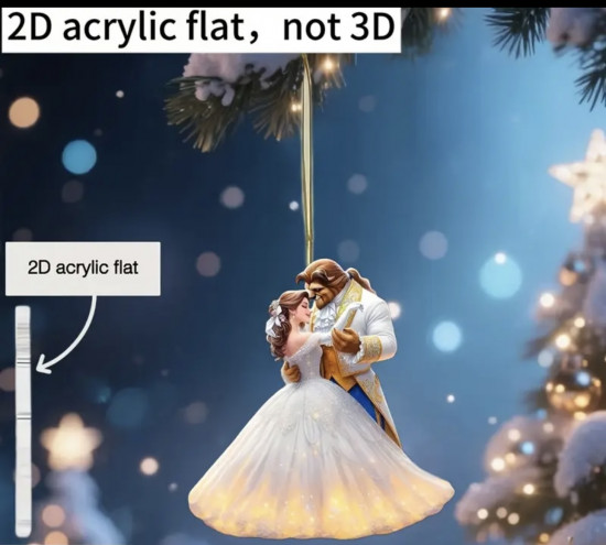 Акриловая фигурка «Красавица и чудовище»