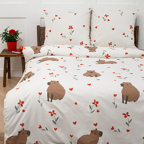 Комплект постельного белья «Капибара»