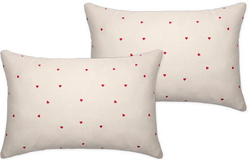 Комплект наволочек «Сердечки»