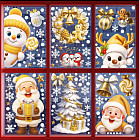 Набор наклеек на окна новогодних