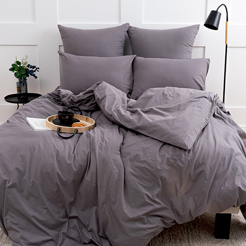 Простыня на резинке «Графит»