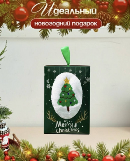 Полотенце новогоднее с крючком