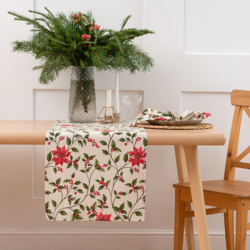 Дорожка для сервировки «Пуансеттия»