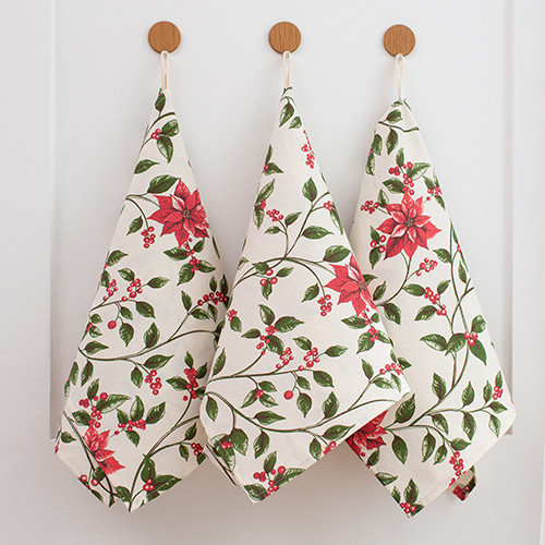 Набор полотенец «Пуансеттия»