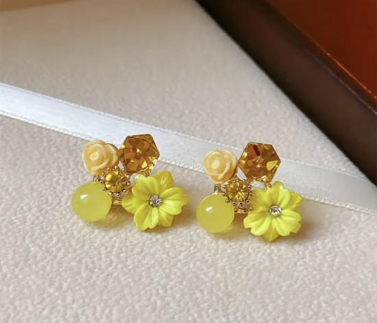 Серьги женские «Чудо желтое»