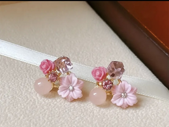 Серьги женские «Чудо розовое»