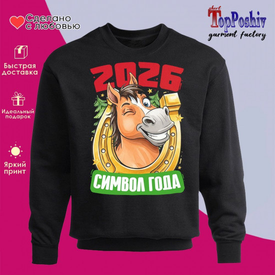 Свитшот с принтом «2026 символ года»