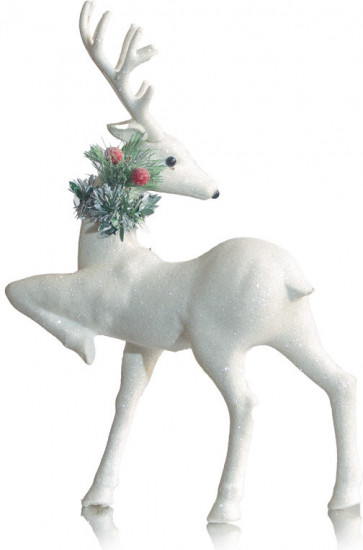 Фигура рождественская «Олень с шарфиком»