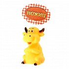 Игрушка пищащая для собаки «Корова с гитарой», цвета в ассортименте