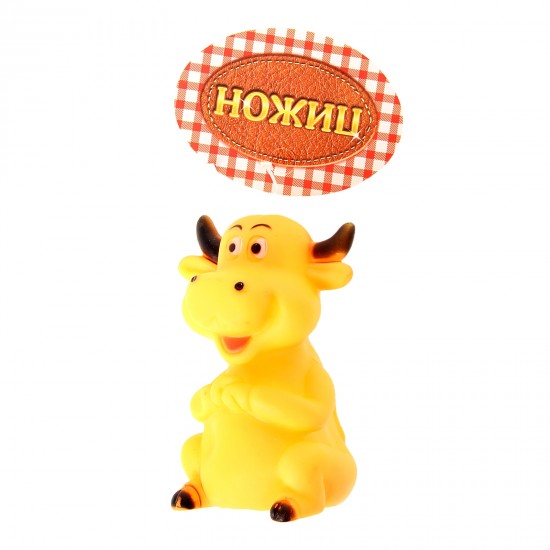 Игрушка пищащая для собаки «Корова с гитарой»
