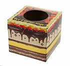 Домик-коробка с матрасом «Торт - все в шоколаде», вход сверху