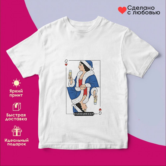 Футболка с принтом «WorQueen»