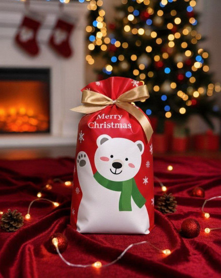 Пакет новогодний для сладостей и подарков