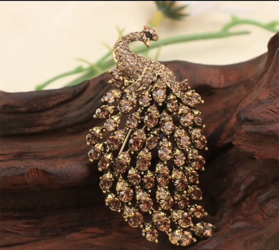 Брошь «Павлин»