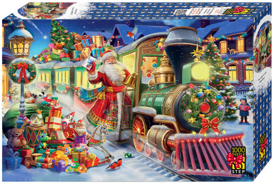 Пазл «Поезд Деда Мороза»