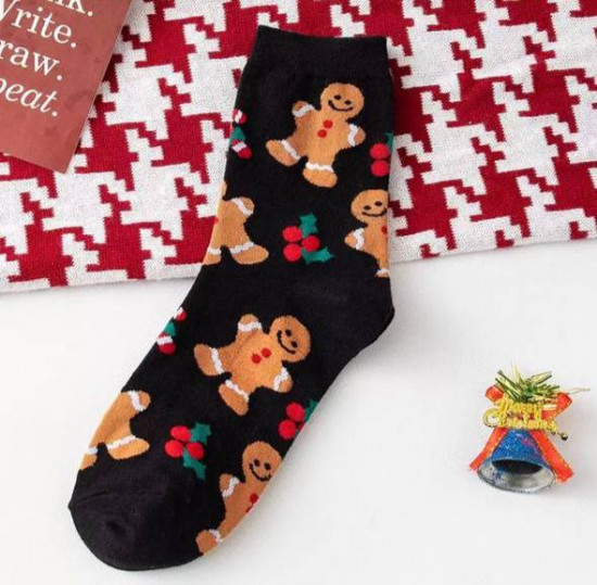 Новогодние носки «Пряничные человечки»