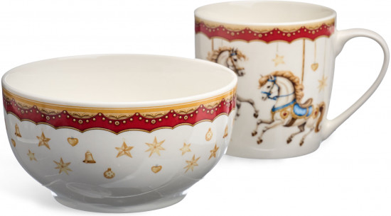 Набор посуды для завтрака «Карусель»