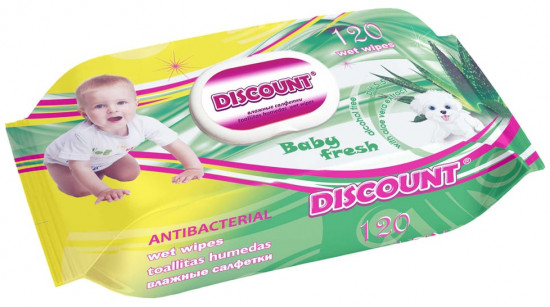 Салфетки влажные для детей с экстрактом алоэ вера «Baby fresh»