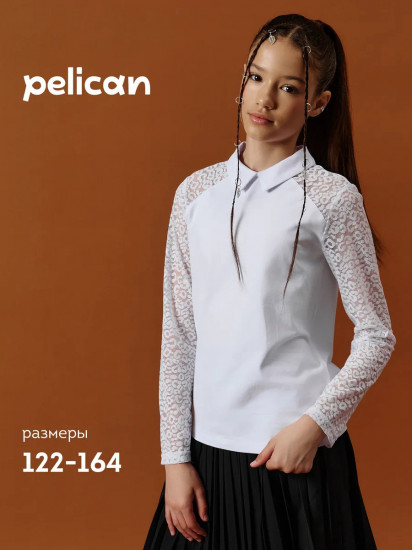 Лонгслив школьный для девочек