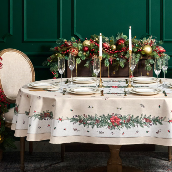 Скатерть овальная с люрексом «Celebration»