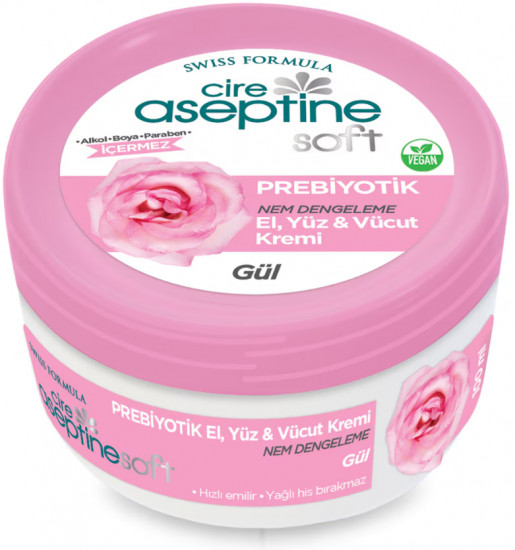 Крем для лица, рук и тела с пребиотиком и экстрактом розы